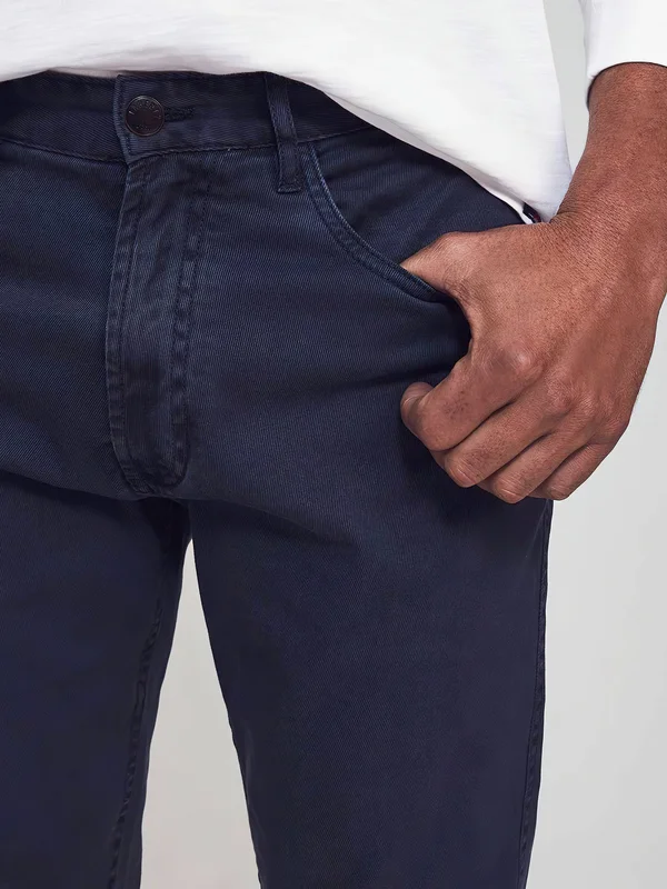 Faherty Men's Comfort Twill 5-Pocket 2.0 Pants - Navy, Size 28, Cotton