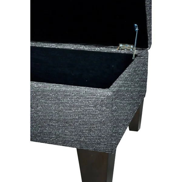 MJL Furniture Brooklyn Upholstered Square Storage Ottoman (Gold)