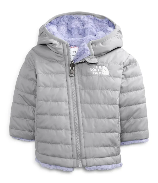 The North Face Infant Reversible Mossbud Swirl Hoodie - Meld Grey/Sweet Lavender