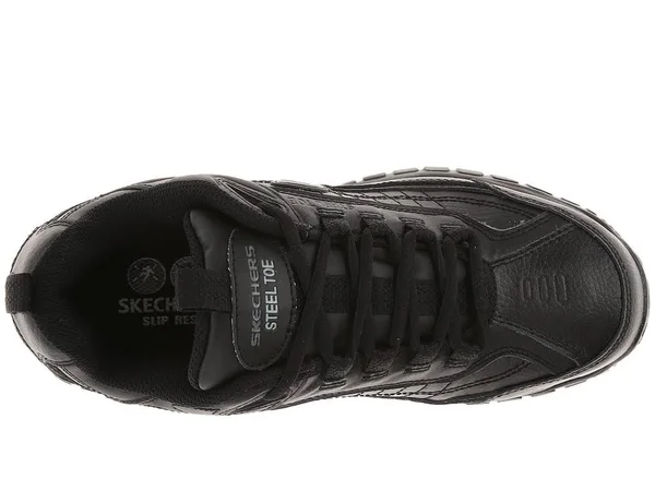 Skechers for Work Men's Soft Stride Lace Up, Black, 12 M US