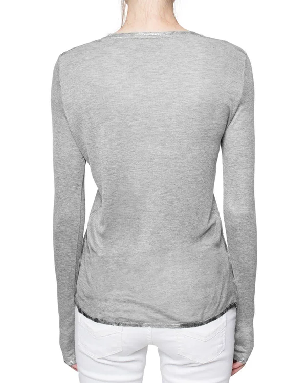 Zadig & Voltaire - Willy Foil T-Shirt - Blanc