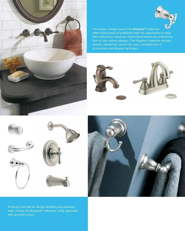 Moen YB5424ORB Kingsley 24x22 Towel Bar Oil Rubbed Bronze