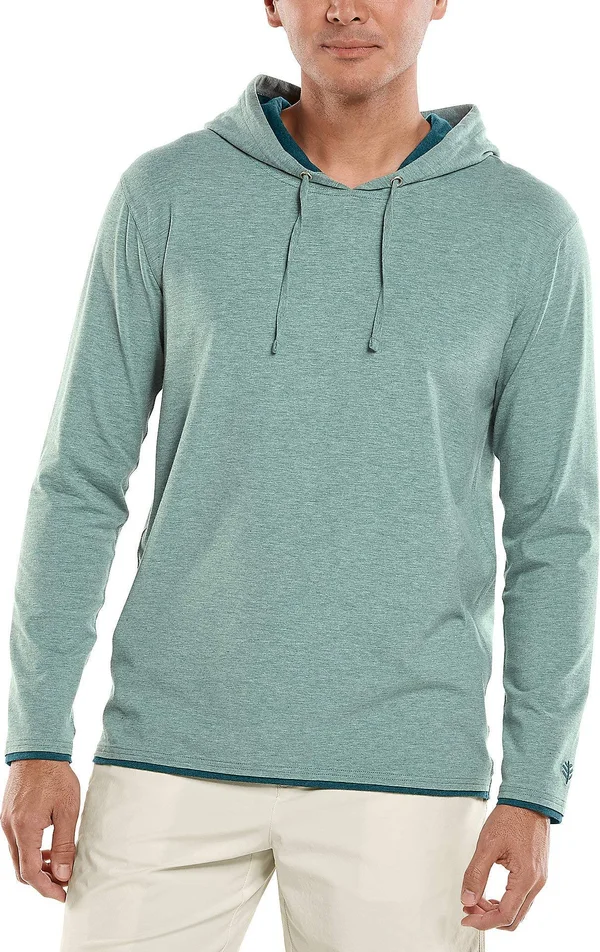 Coolibar UPF 50+ Men's Oasis Pullover Hoodie - Sun Protective