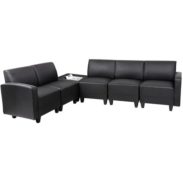 Boss Black Reception Sectional Sofa