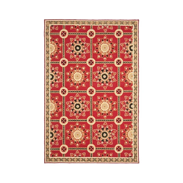 Safavieh Easy Care Rug EZC711 Red, Natural, 8& x 10&