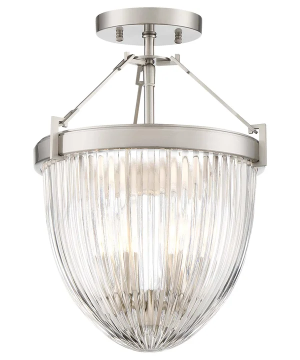 Minka Lavery Atrio - 3 Light Semi Flush Brushed Nickel 2322-84