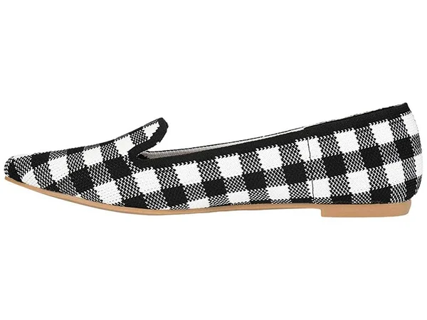 Journee Collection Women's Foam Vickie Flat - Plaid - Size 9.5M