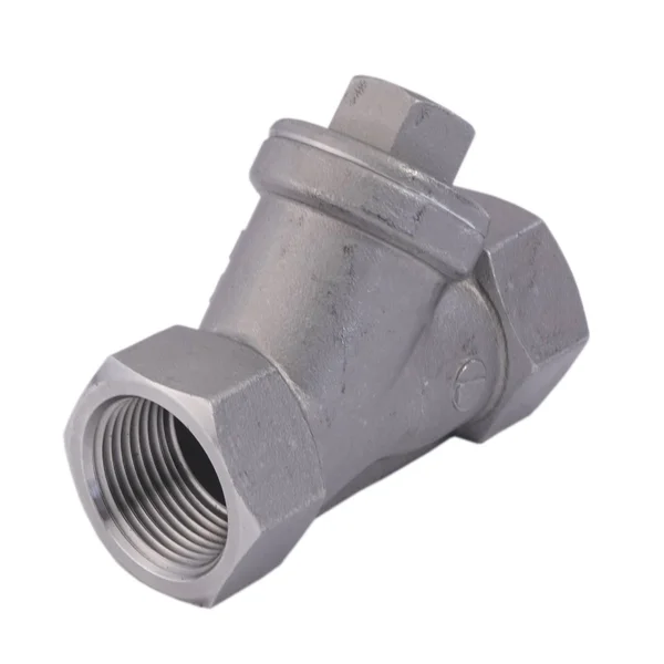 G 3x22 Stainless Steel Y-Strainer 0.6 mm Mesh 40 Bar