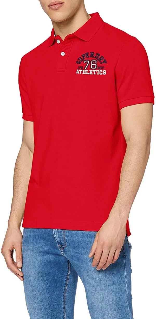 Superdry Classic Superstate Men's Polo Shirt - Red