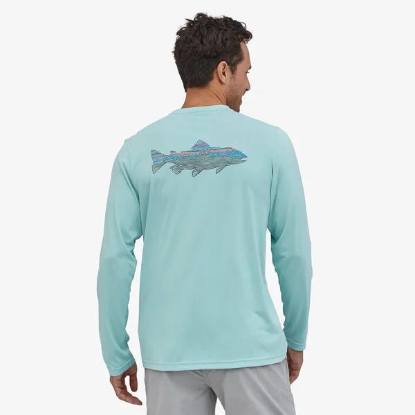 Patagonia Long-Sleeved Capilene Cool Daily Fish Graphic Shirt - Men's