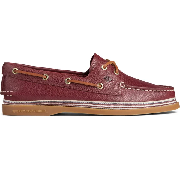Women's Sperry Top-Sider Authentic Original Tumbled Leather Boat Shoe, Size: 8.5, Brown