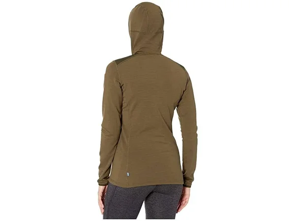 Fjallraven - Women's Keb Fleece Hoodie, Laurel Green-Deep Forest, Xs