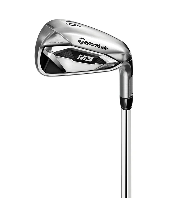 TaylorMade M3 Left-Handed 4-PW Iron Set Golf Clubs - Stiff Flex - Steel Shaft