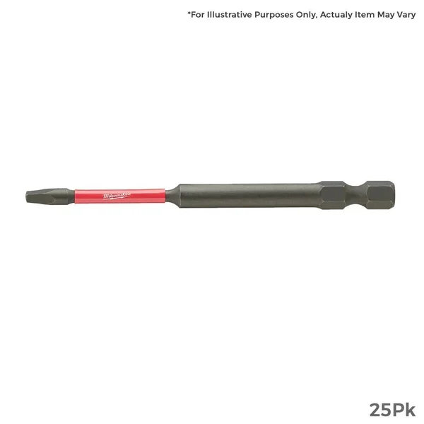 Milwaukee 48-32-4394 Shockwave 3-1/2 inch Power Bit Torx T15 - 25pk