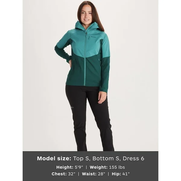 Marmot Women's ROM Jacket in Black/Royal Night Size: Xs