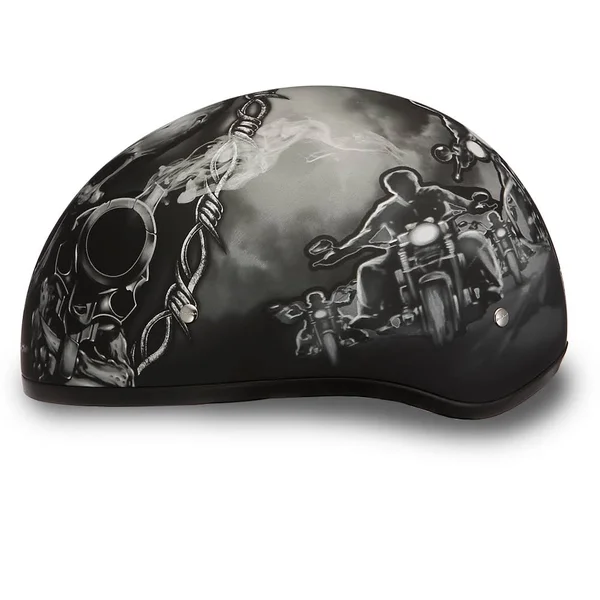 Daytona Skull Cap Helmet Guns (Size: XS)