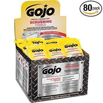 Scrubbing Towels Individually Wrapped 80 Count Box - 4 Boxes of 80 Count per Case