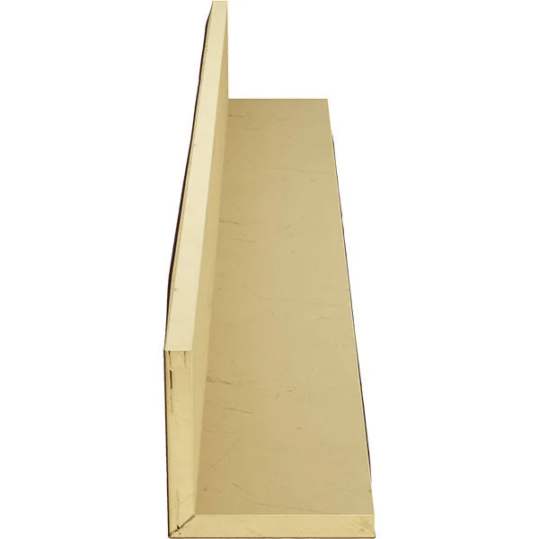 Ekena Millwork BMSD2C0060X040X096PE 6x22W x 4x22H x 8&L 2-Sided (L-beam) Sandblasted Endurathane Faux Wood Ceiling Beam, Natural