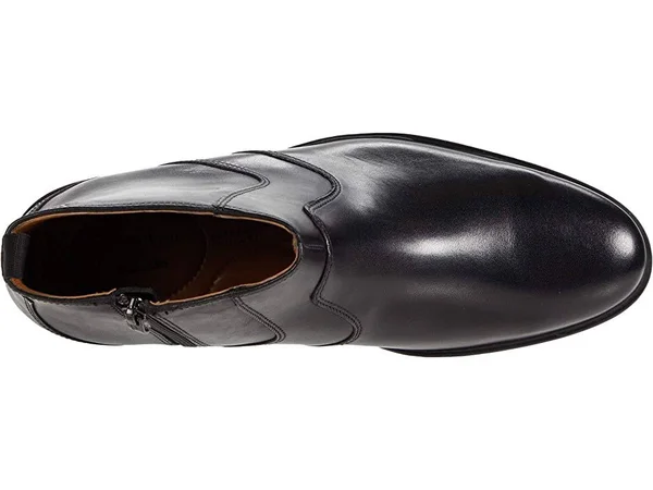 Clarks Mens Whiddon Zip Black Leather Size 7