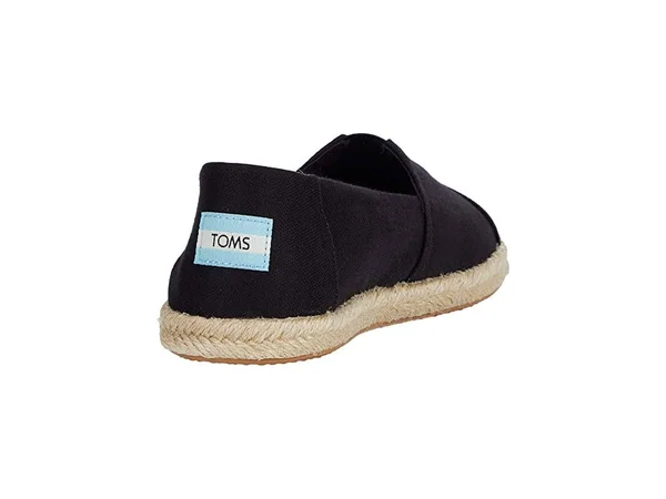 Toms Alpargata Rope Women's Espadrilles - Black Slubby Woven