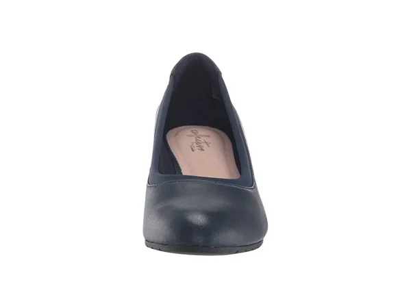 Clarks Mallory Berry (Navy Leather) Women's Wedge Shoes