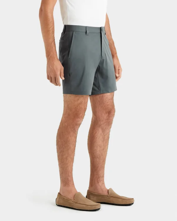 Men's Golf Shorts, Rhone 7x22 Commuter Short, Khaki, 35