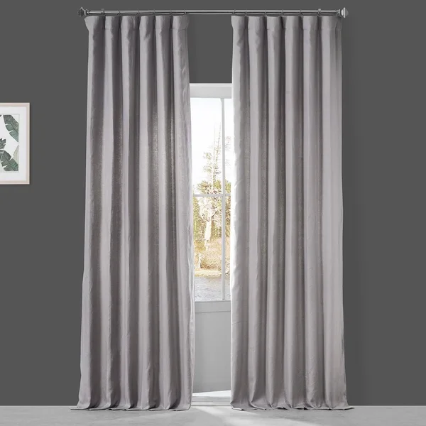 Walnut Beige French Linen Curtain - Half Price Drapes