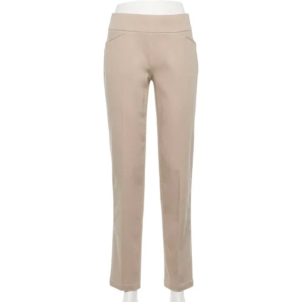 Women's Croft & Barrow Effortless Stretch Pull-On Pants, Size: 20, Dark Brown