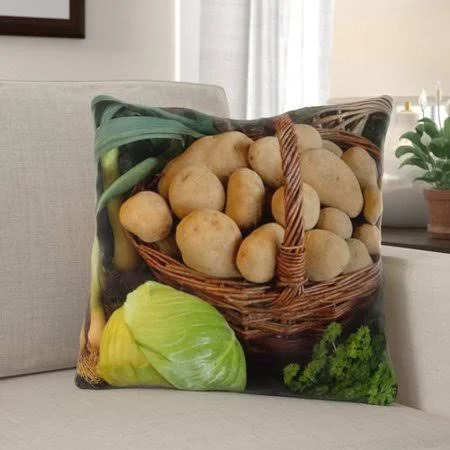 The Holiday Aisle Morningside Drive Thanksgiving Indoor/Outdoor Throw Pillow - Size: Large, Green
