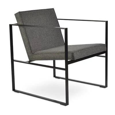 Cube Metal Lounge Chair sohoConcept Seat Color: Orange