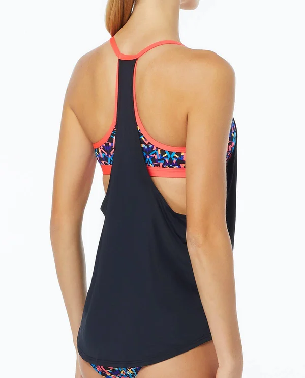TYR Women's Carnivale Shea 2 in 1 Tank M Black - Multi