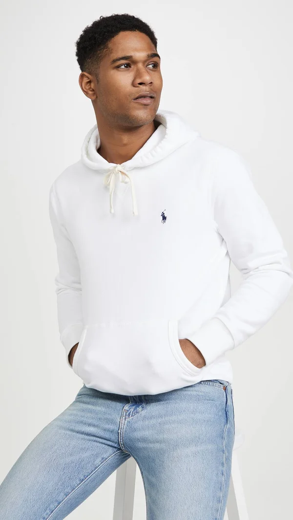 Polo Ralph Lauren Men's RL Fleece Hoodie - White