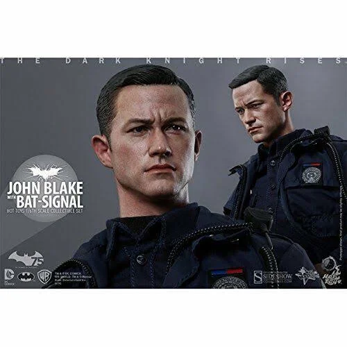 Hot Toys 1/6 The Dark Knight Rises MMS274 John Blake with Bat-Signal Figure