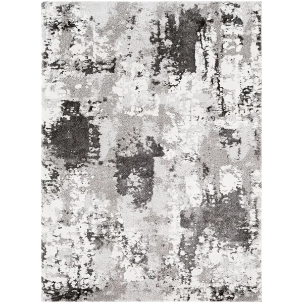 Porch & den Meier Abstract Plush Area Rug - 6&7x22 x 9&6x22 - Denim