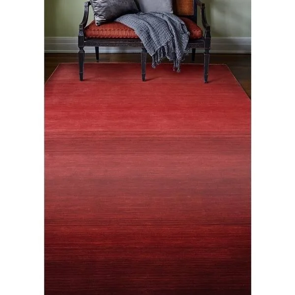 Bashian Contempo ALM198 Area Rug - 7&6x22 x 9&6x22 - Red