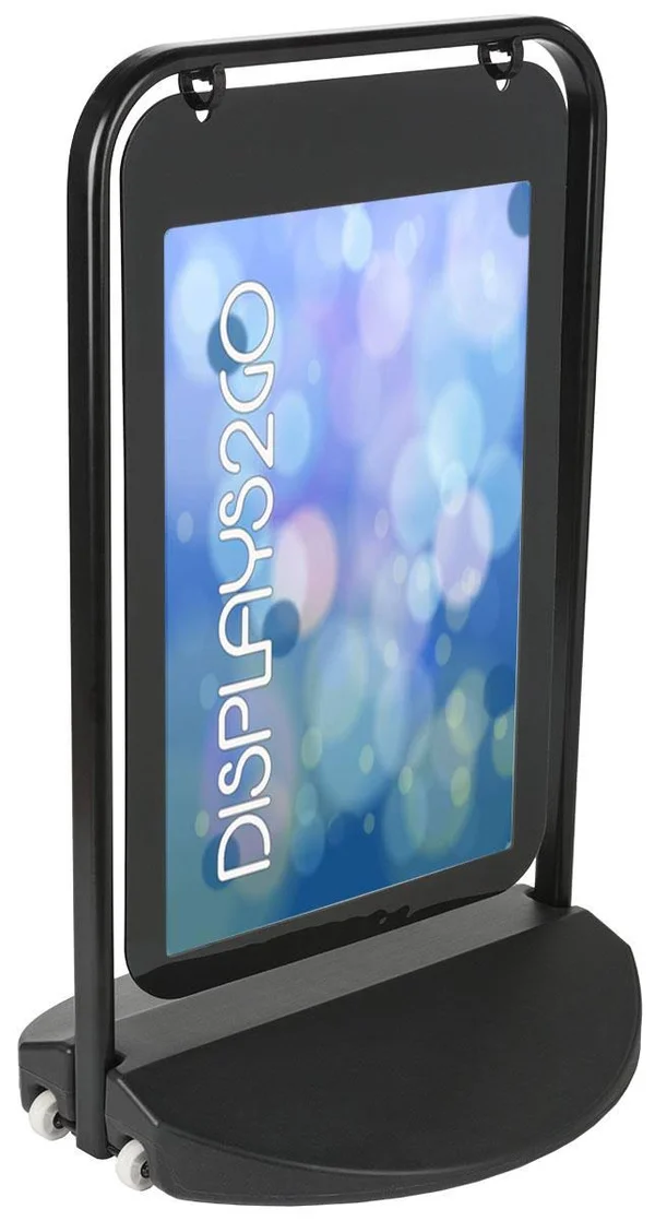 Swinging Pavement Sign with Black Polyethylene Water Base