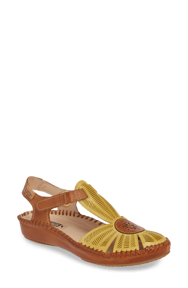 Pikolinos Women's Puerto Vallarta Closed Toe Sandal 655-0575, Size: 35, Sol Calfskin