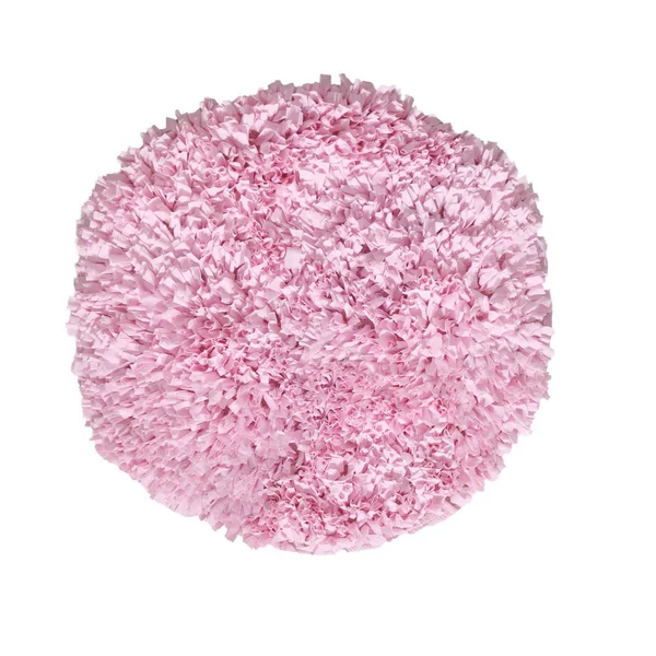 Home Weavers Bella Premium Jersey Shaggy Accent 36x22 Round Rug - Magenta
