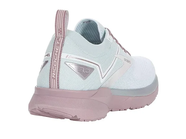 Brooks Women's Ricochet 3 Running Shoes, Grey/Pink