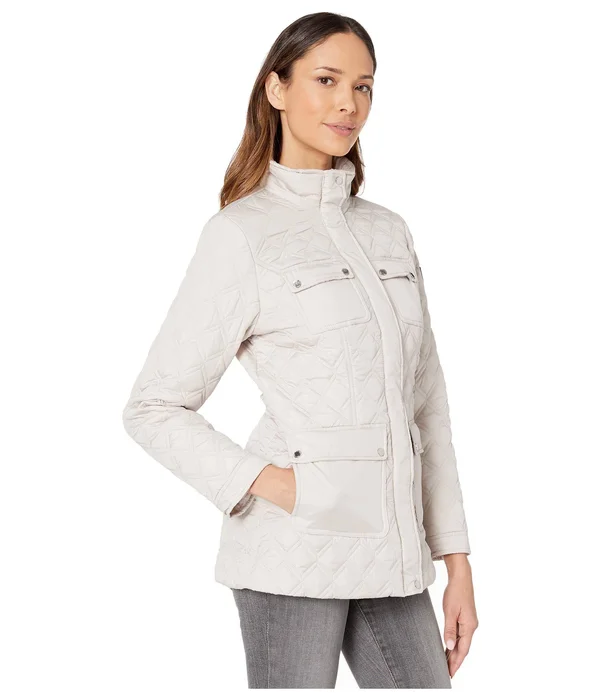 Vince Camuto 28x22 Quilted Jacket, MD (US 8-10) One Size, Beige