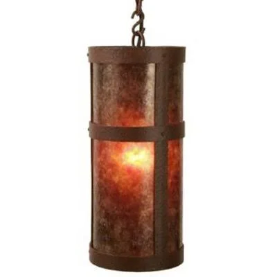 Bayview 1-Light Outdoor Pendant Loon Peak Finish: Old Iron - Shade Type: Khaki