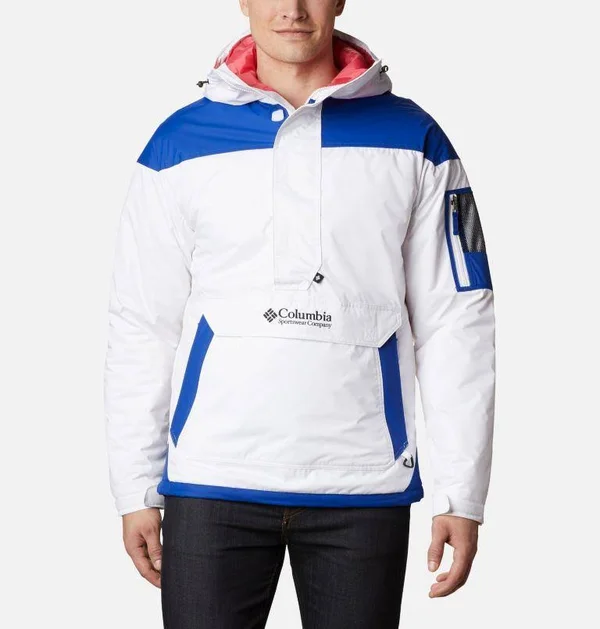 Columbia Challenger Pullover - Men's Black/Fjord Blue - XL