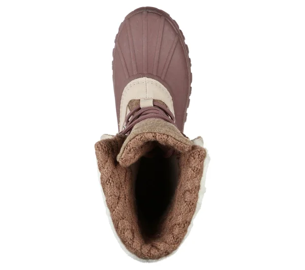 Skechers Women's Windom Pretty Waterproof Duck Boot - Natural/Purple
