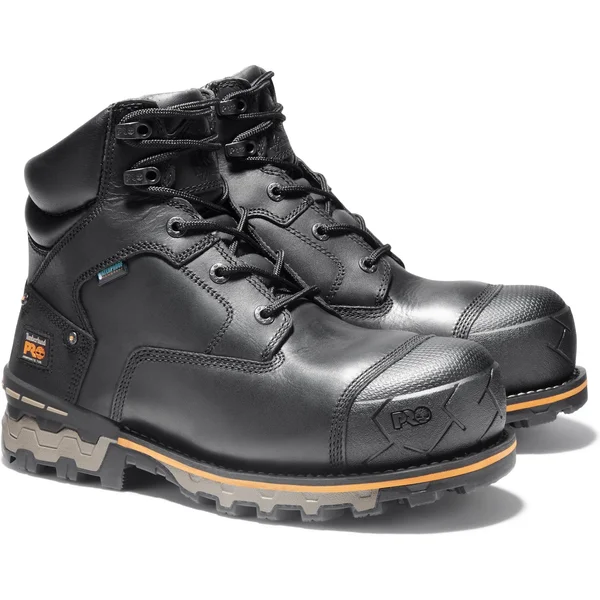 Timberland Pro Men's 6 in. Boondock Composite Toe Waterproof Work Boot - Black