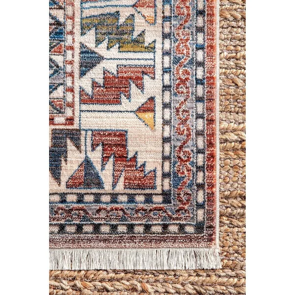 nuLOOM Artie Bohemian Navy 3 ft. x 5 ft. Area Rug, Blue