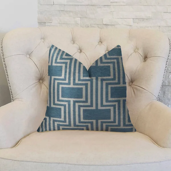Plutus Midnight Conduit Handmade Throw Pillow, (20x22 x 26x22 Standard)