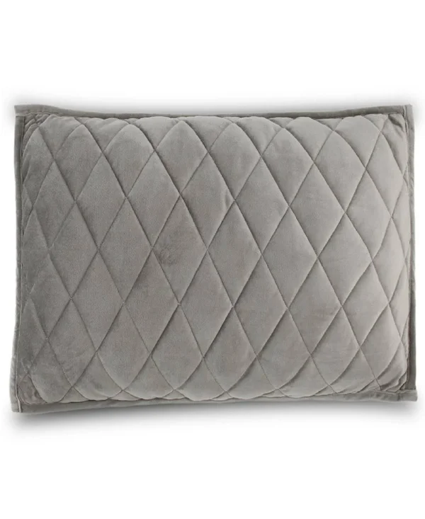 Jennifer Adams Velvet Diamond Sham (Natural Linen - Standard)
