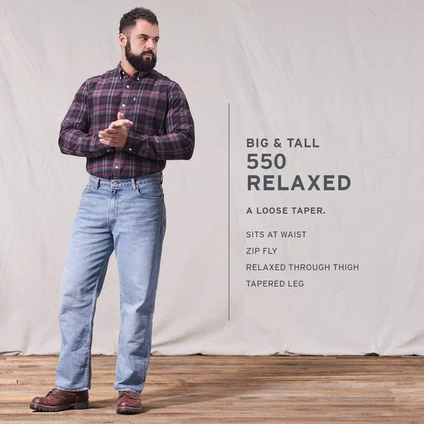 Levi&s Men's 550 Relaxed Fit Jeans