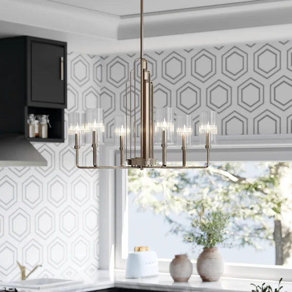 Kichler Kimrose 6-Light Polished Nickel Vintage Chandelier - 52411PN