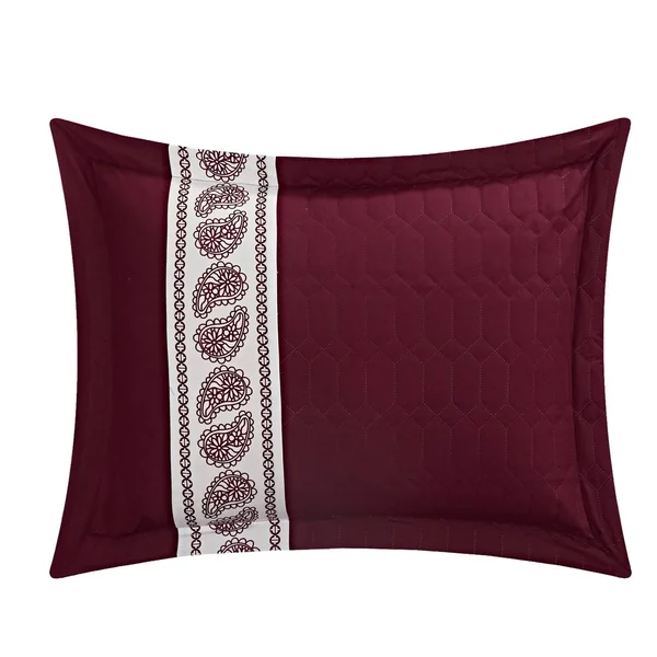 Chic Home Mason 8 Piece Hotel Collection Applique Comforter Set - Twin